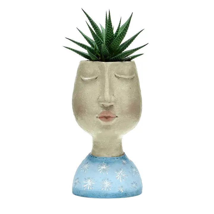 Head Planter Blue - 21cm