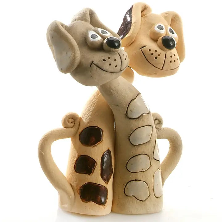Magical Dog Pair Decorative Figurine - 5cm