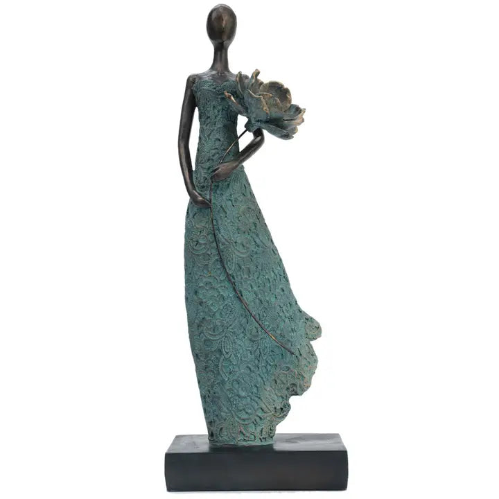 Rose - Girl Holding Flower in Front - 54cm