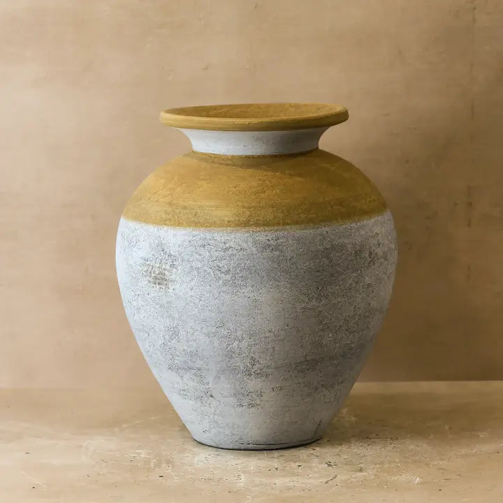 Rustic Indonesian Bulbous Vase - 50cm