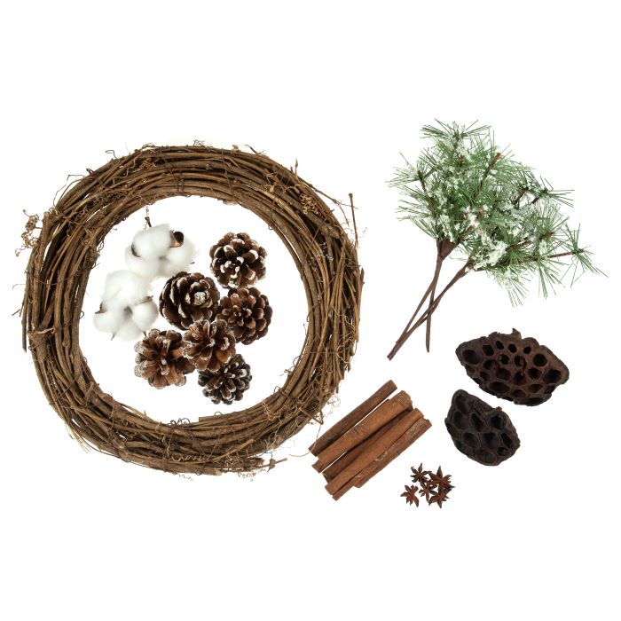 Fragrant Foliage Natural Willow Wreath Kit | Make Your Own Wreath