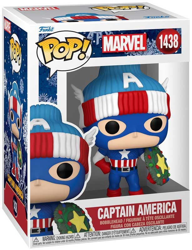 Christmas Captain America Funko POP - Marvel Funko POP 1438
