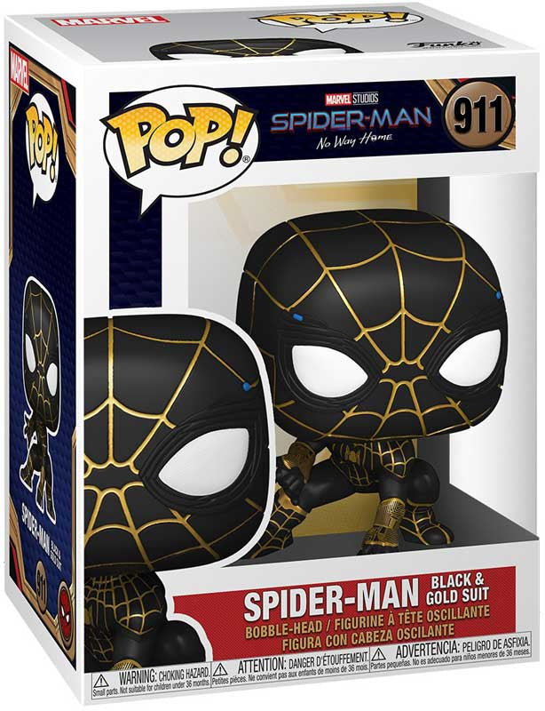Spiderman NWH Black & Gold Suit Funko POP - Marvel Funko POP 911