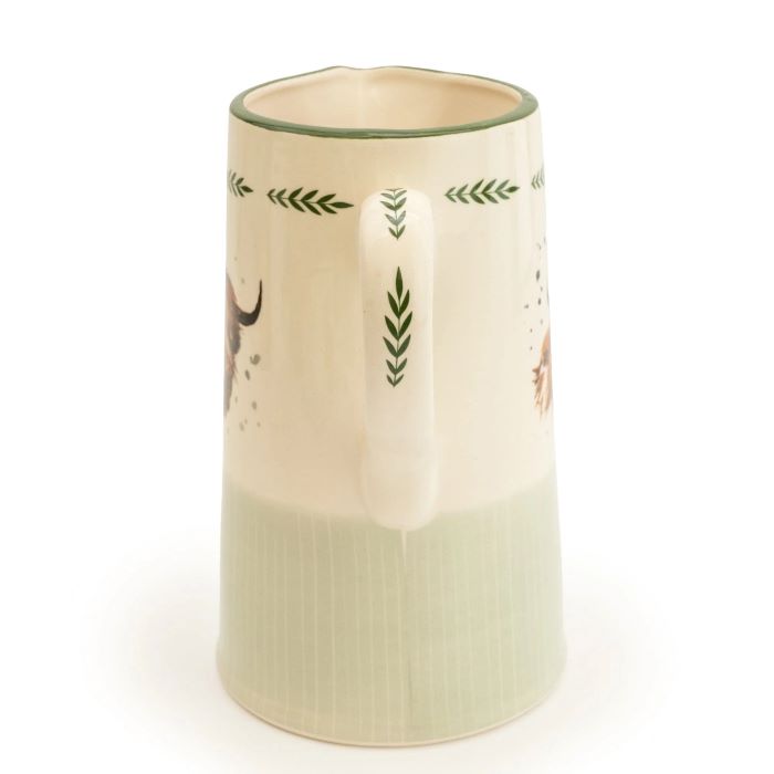 Highland Cow Vase/Jug 20.5cm