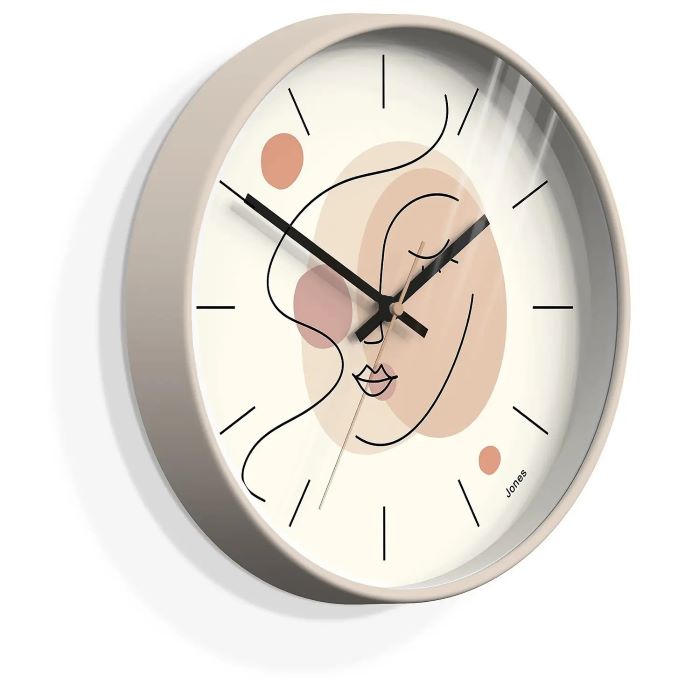 Abstract Face Wall Clock -30cm, Jones
