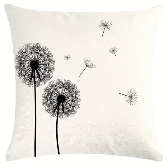 Dandelion Cushion Cover 18" Linen
