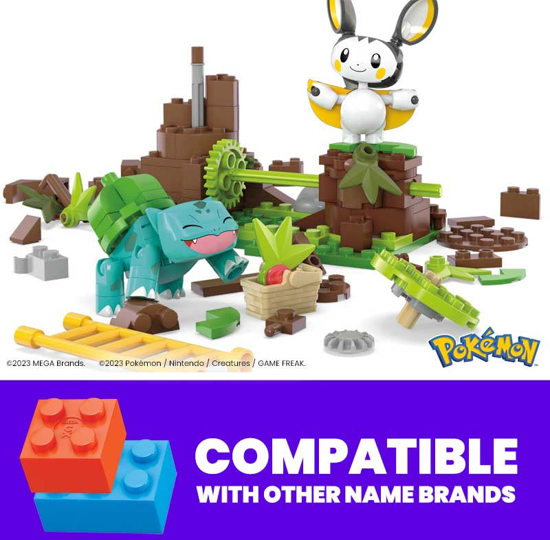 Pokemon Emolga & Bulbasaur Charming Woods MEGA