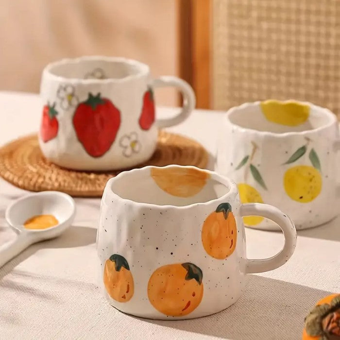 Speckled Persimmon Ceramic Mug - 7.3cm