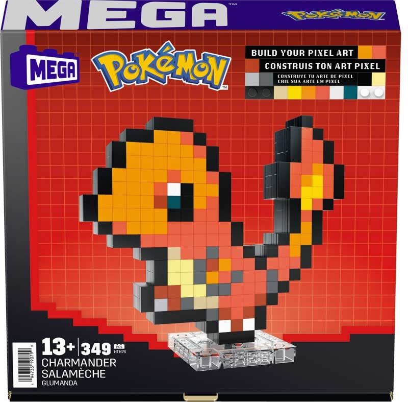 Pokemon Charmander Pixel Art MEGA