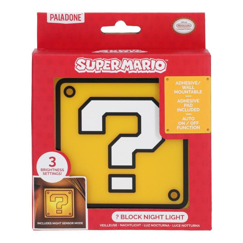 Super Mario Question Block Light/Nightlight - 10cm