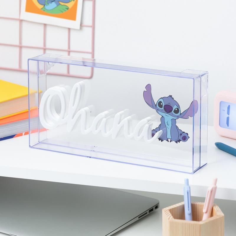 Stitch Ohana LED Neon Light/Nightlight - 30cm