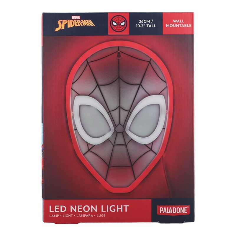Spiderman Mask LED Neon Light/Nightlight - 26cm