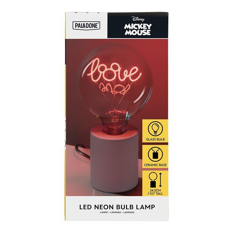 Mickey Mouse Neon Bulb Lamp - 24.3cm
