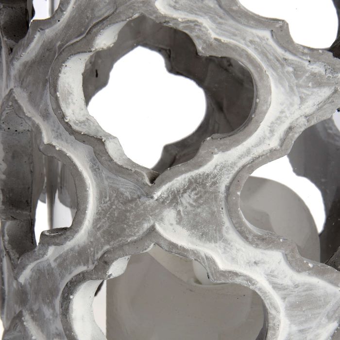 Stone Patterned Lantern/Candle Holder - 26cm