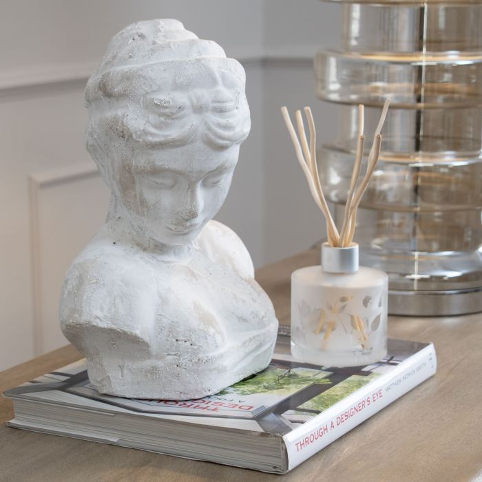 Stone Lady Head Bust Ornament 29cm