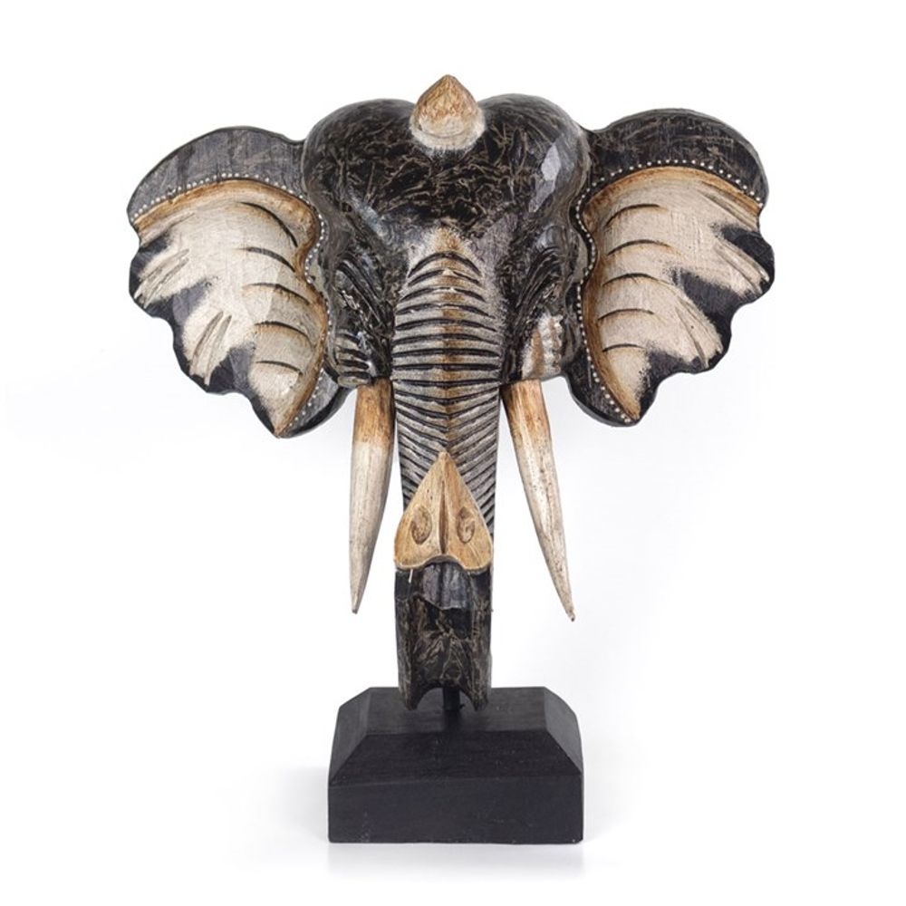 Albasia Wood Elephant Ornament - 35cm