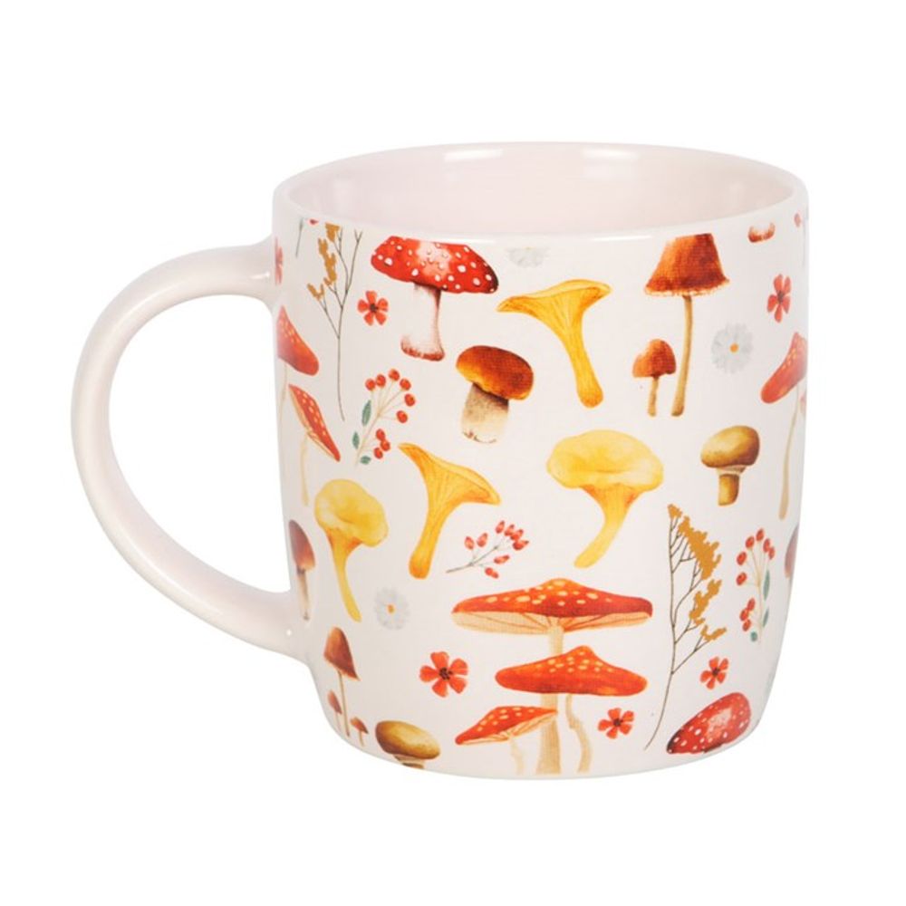 Ceramic Mushroom Print Mug - 360ml