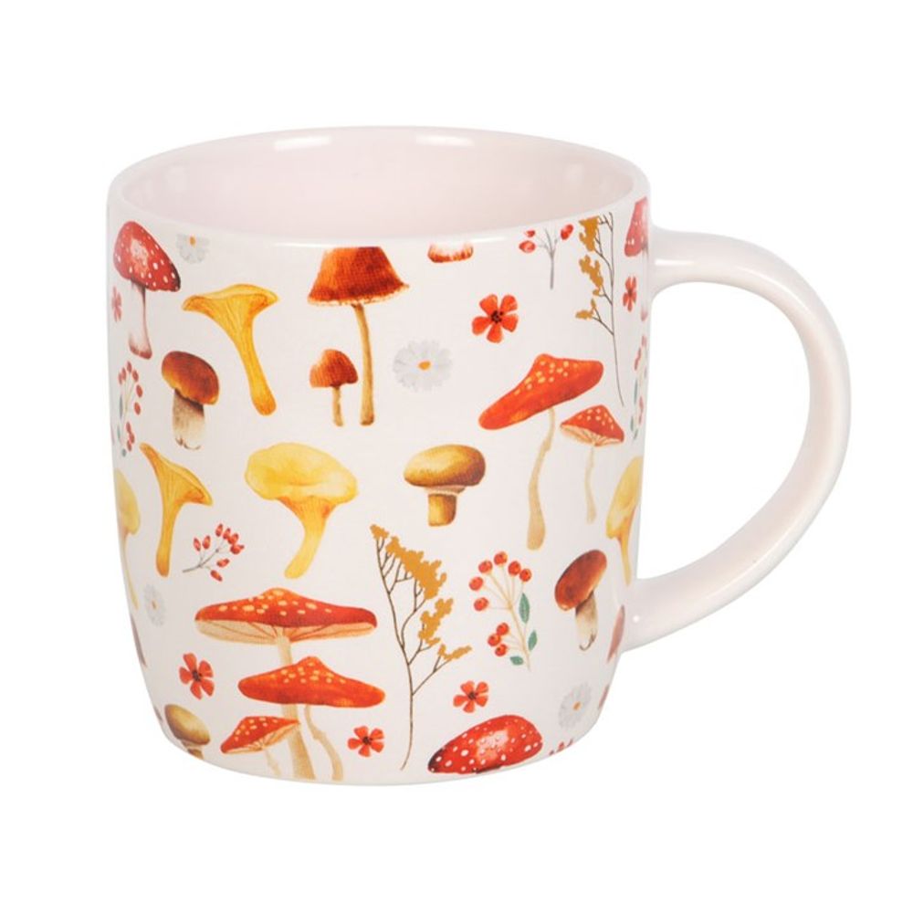 Ceramic Mushroom Print Mug - 360ml