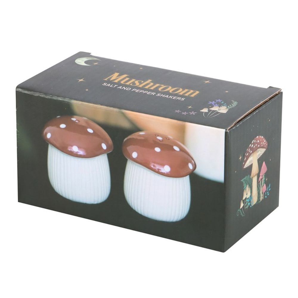 Ceramic Mushroom Salt and Pepper Shakers