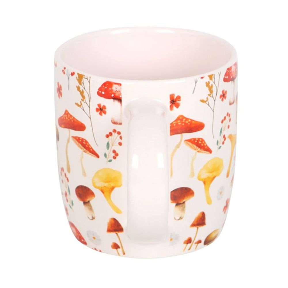 Ceramic Mushroom Print Mug - 360ml