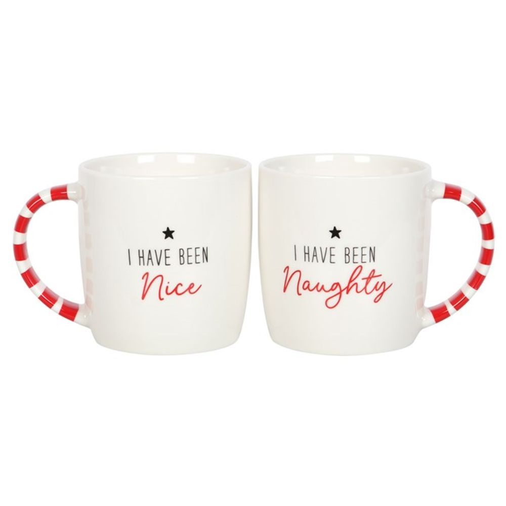 Naughty and Nice Couples Ceramic Mug Set - 340ML