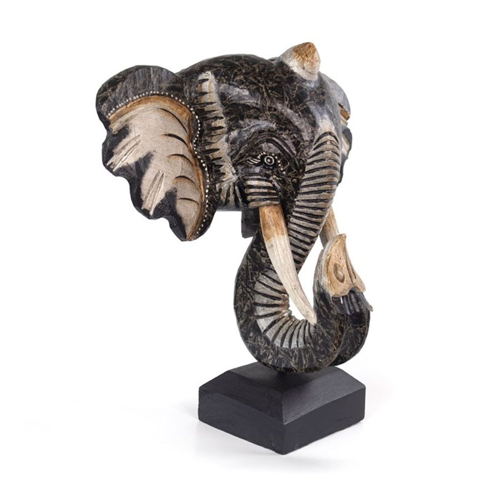 Albasia Wood Elephant Ornament - 35cm