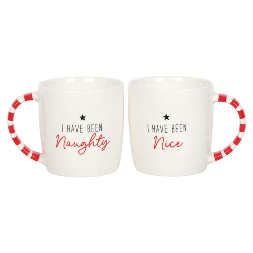 Naughty and Nice Couples Ceramic Mug Set - 340ML