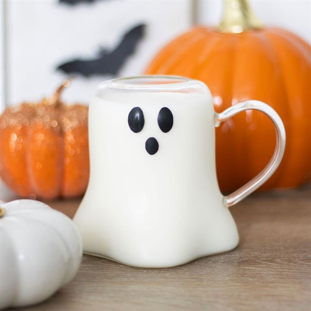 Ghost Shaped Glass Mug - 600ml