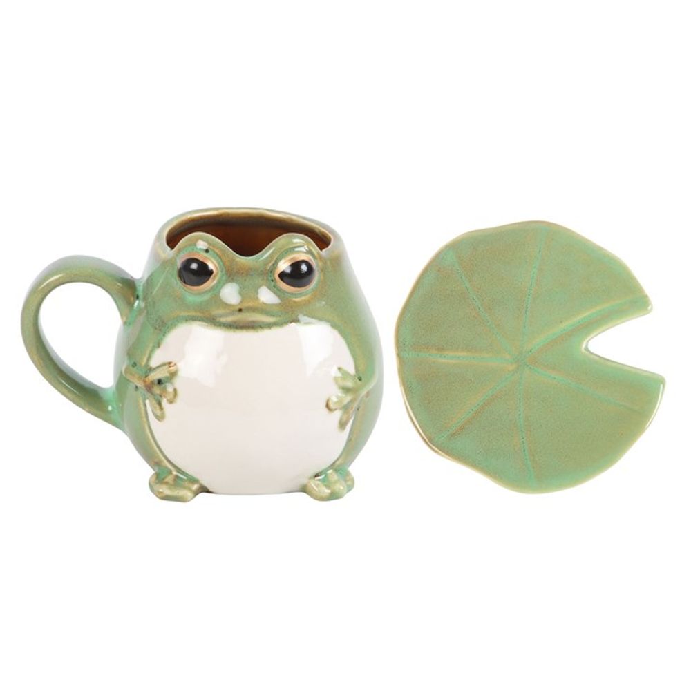 Frog Mug and Lily Pad Saucer