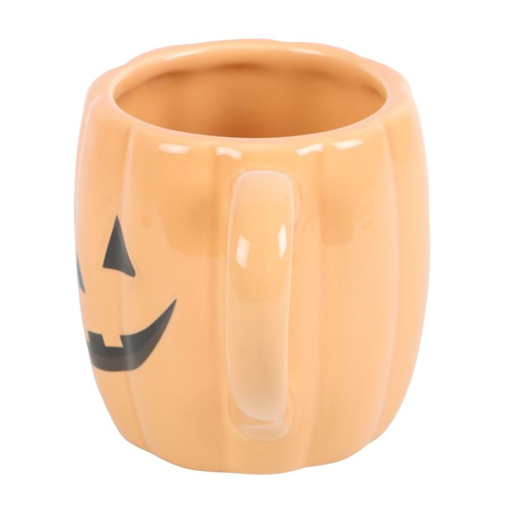 Orange Jack-o'-Lantern Pumpkin Shaped Mug - 380ML