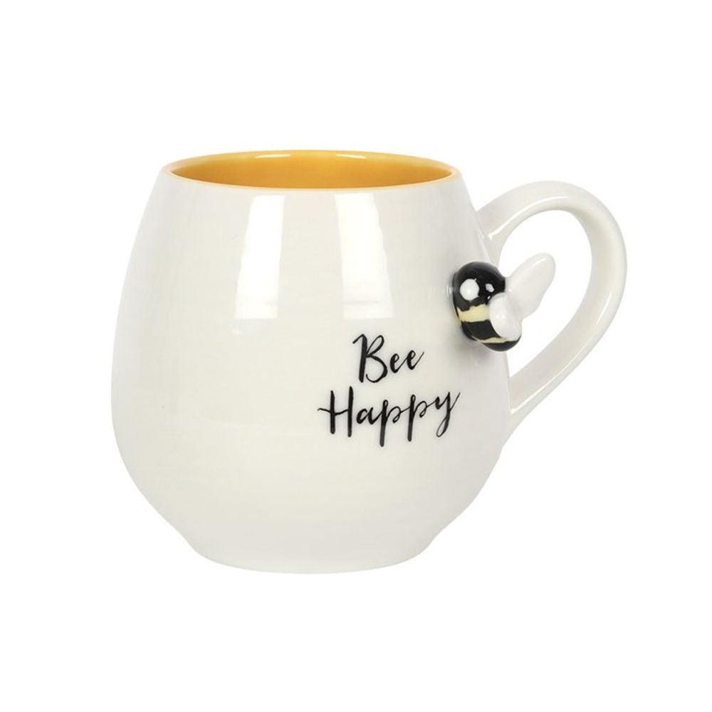 3D Bee Happy Bulbus Mug - 12cm