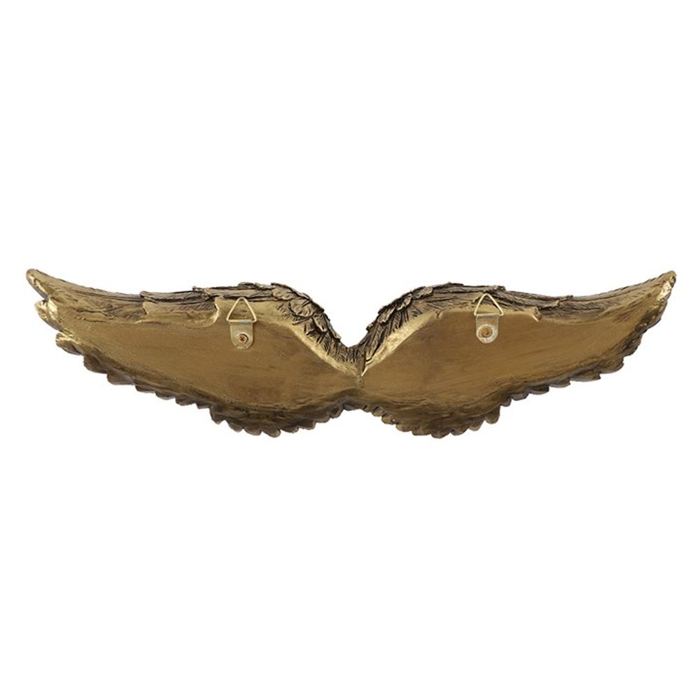 Antique Gold Hanging Angel Wings - 30cm