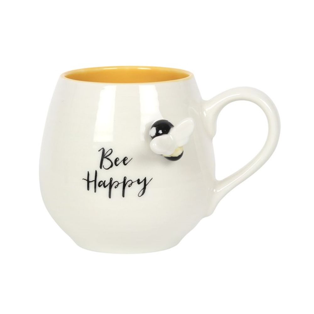 3D Bee Happy Bulbus Mug - 12cm