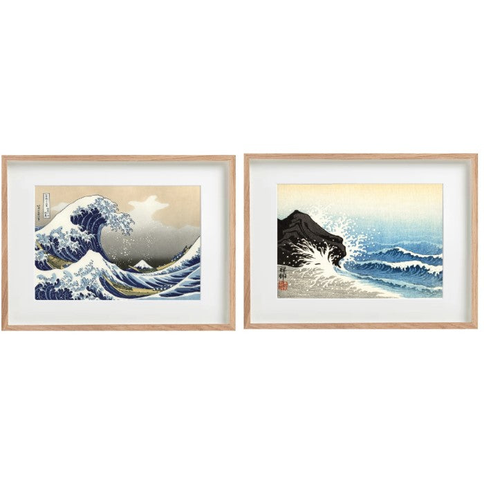 Framed Waves Print - 30x40cm