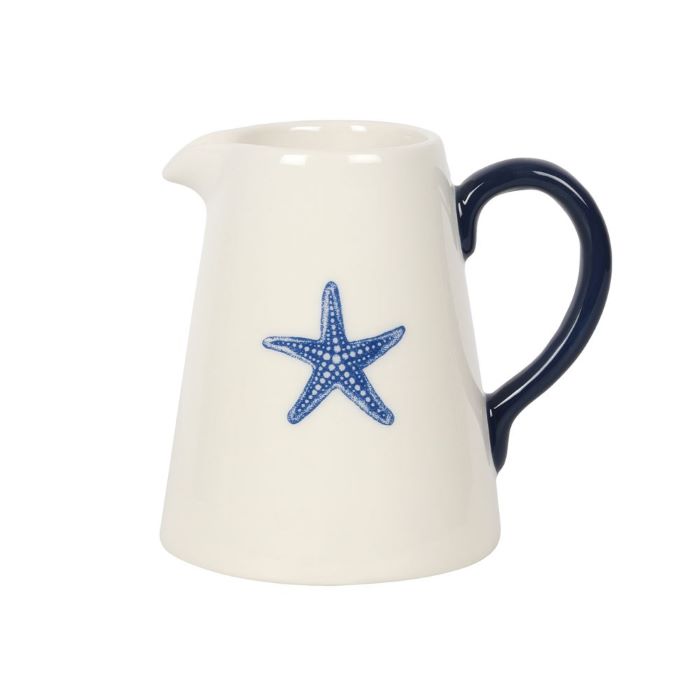 Nautical Ceramic Starfish Flower Jug 12cm