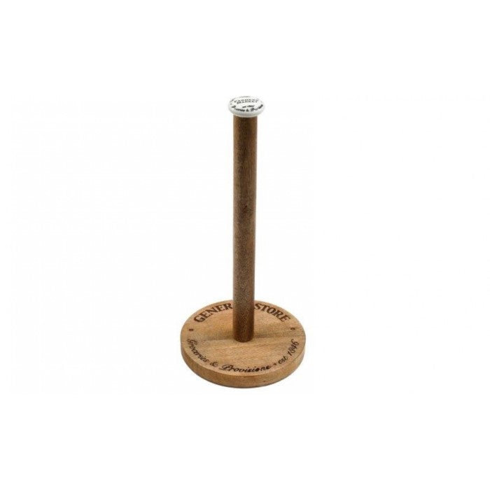 Wooden Farmers Market Kitchen Roll Holder - 36cm