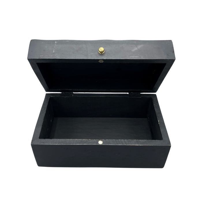 Wooden Antique Black Dunes Multi Purpose Storage Box 22cm