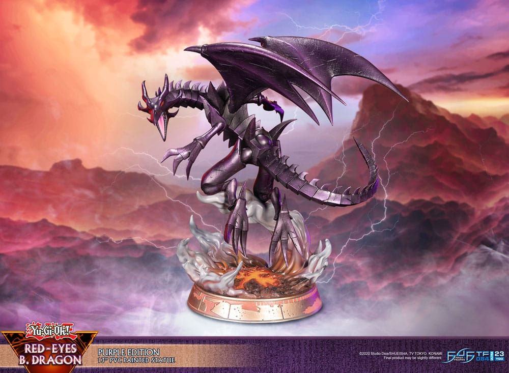 Yu-Gi-Oh! PVC Statue Red-Eyes B. Dragon Purple Colour - 33 cm