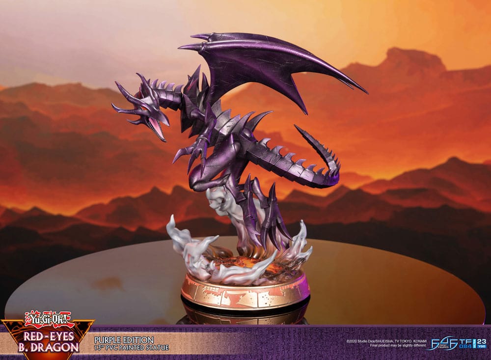 Yu-Gi-Oh! PVC Statue Red-Eyes B. Dragon Purple Colour - 33 cm