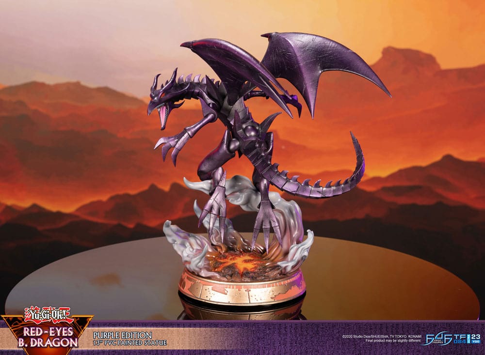 Yu-Gi-Oh! PVC Statue Red-Eyes B. Dragon Purple Colour - 33 cm