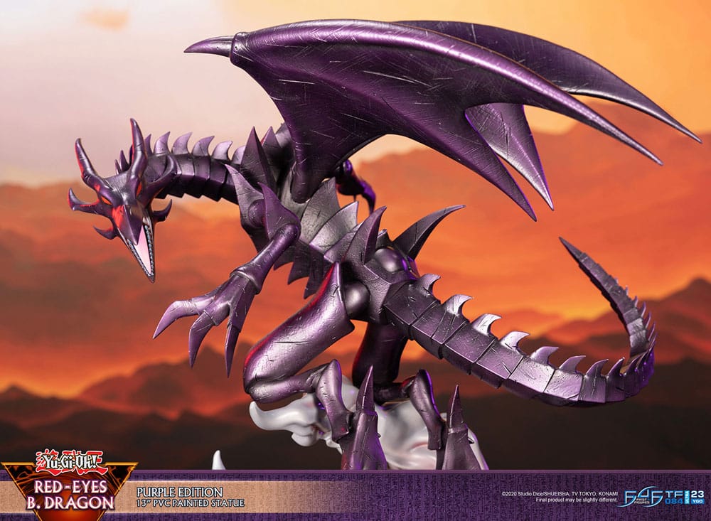 Yu-Gi-Oh! PVC Statue Red-Eyes B. Dragon Purple Colour - 33 cm