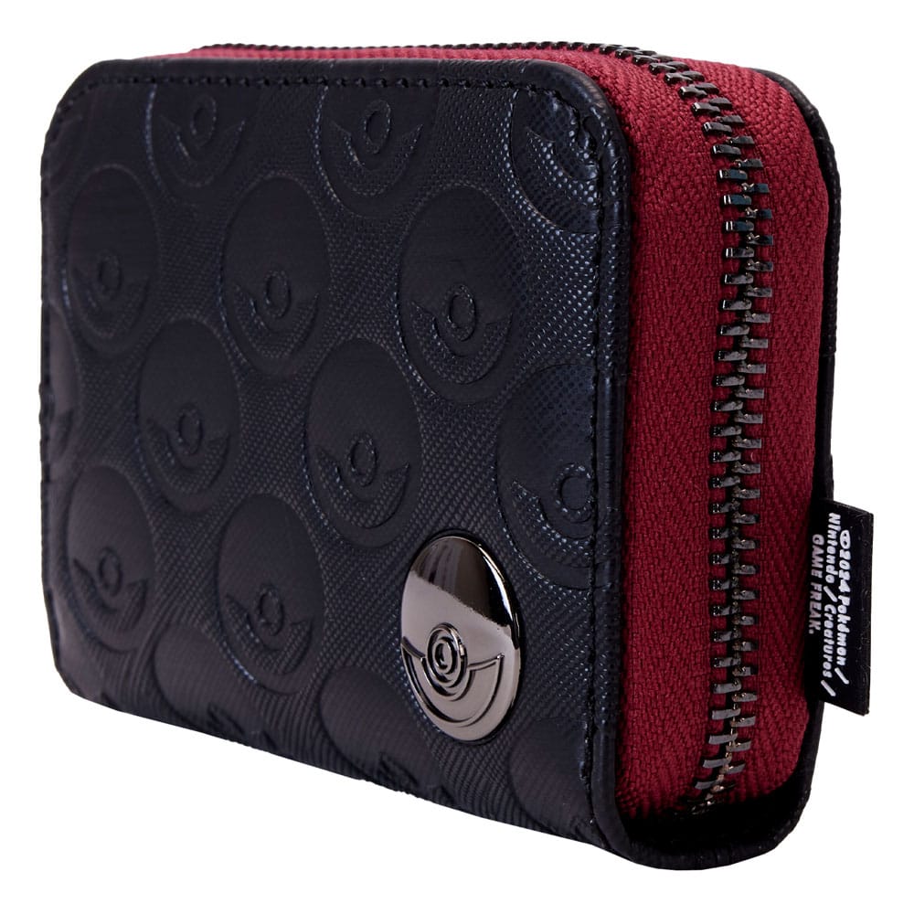 Pokemon - Vegan Leather Pokeball Wallet - Black/Red