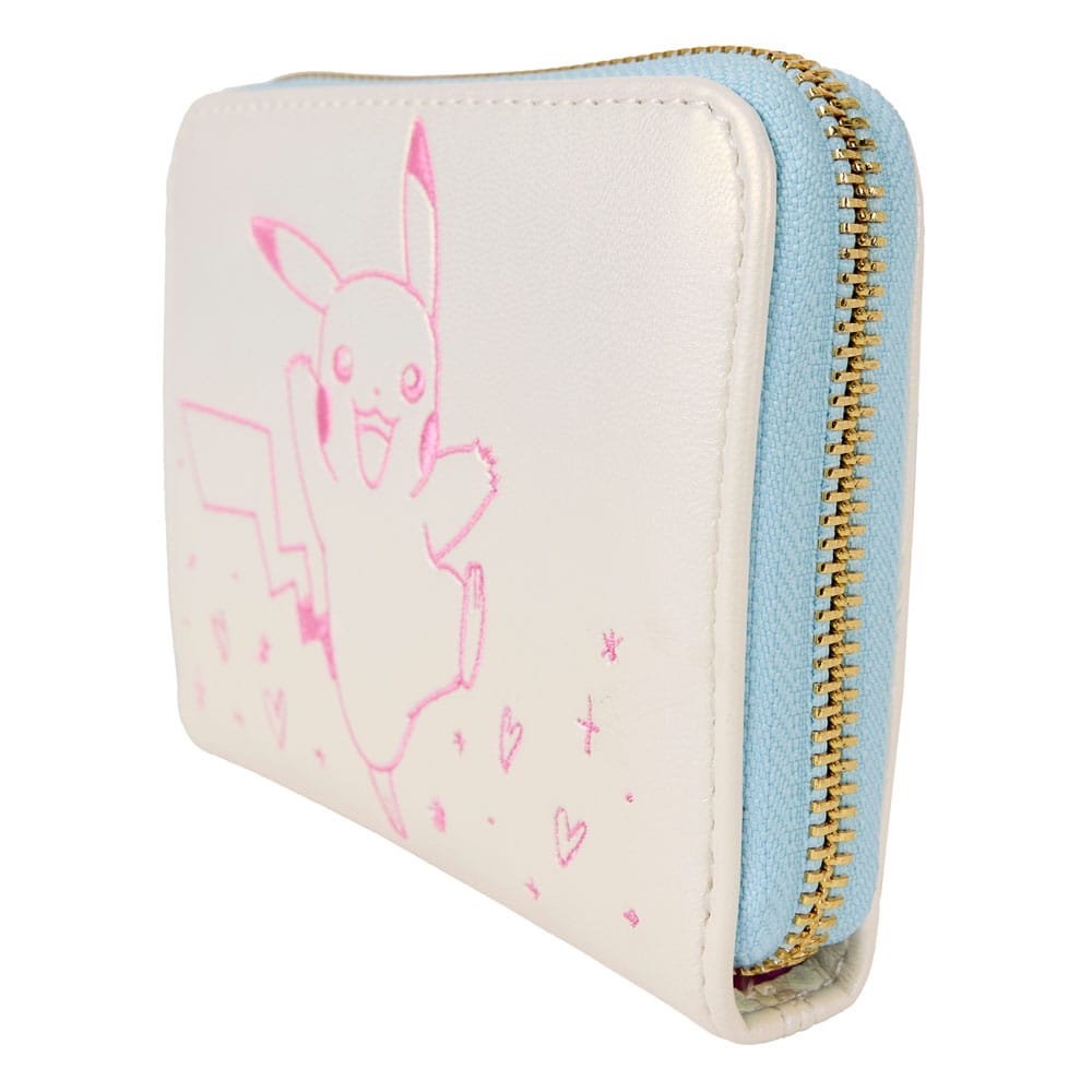 Pokemon - Pikachu Zip Around Wallet - White/Pink