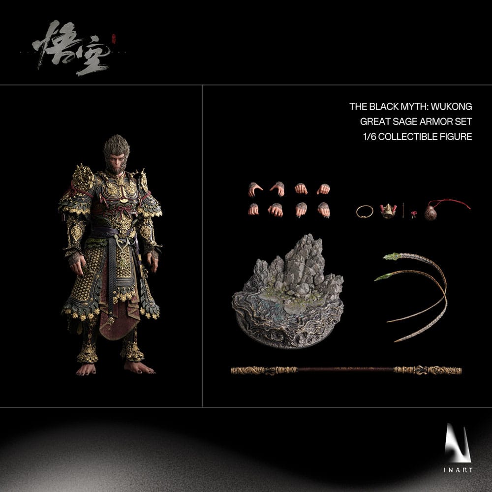 Black Myth: Wukong Action Figure 1/6 Great Sage Armor Wukong - 40 cm