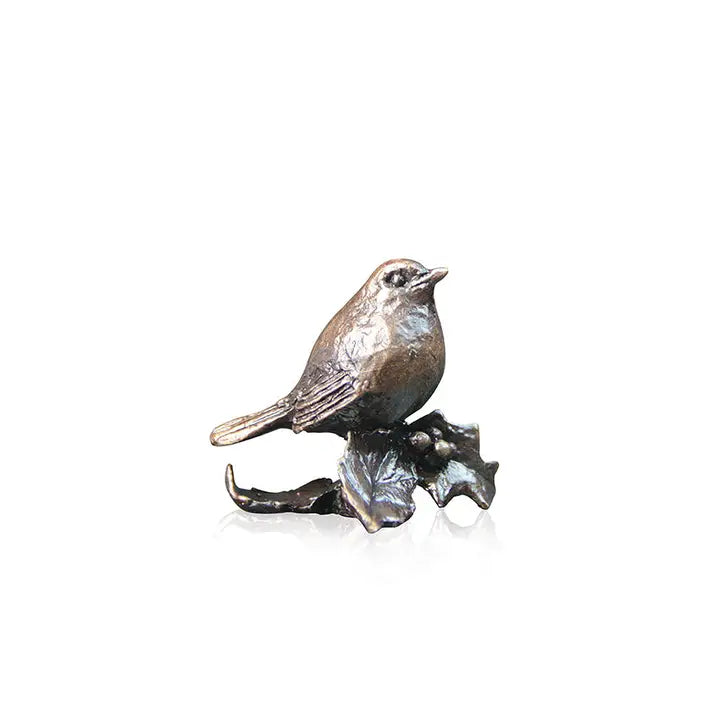 Butler & Peach Miniature Bronze Robin - 3cm