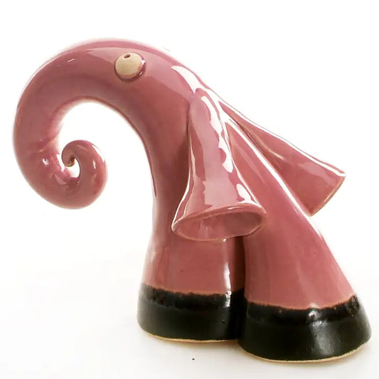 Elephant Ceramic Figurine in Pink - 16cm