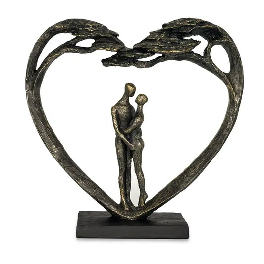 Standing Couple in Heart Tree - 30cm