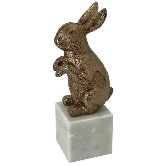 Autumn Golden Rabbit Sculpture - 33cm