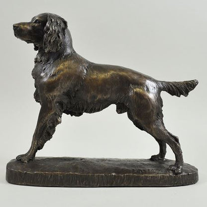 Springer Spaniel, Cold Cast Bronze Sculpture by David Geenty - 23cm