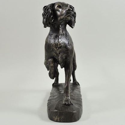 Springer Spaniel, Cold Cast Bronze Sculpture by David Geenty - 23cm